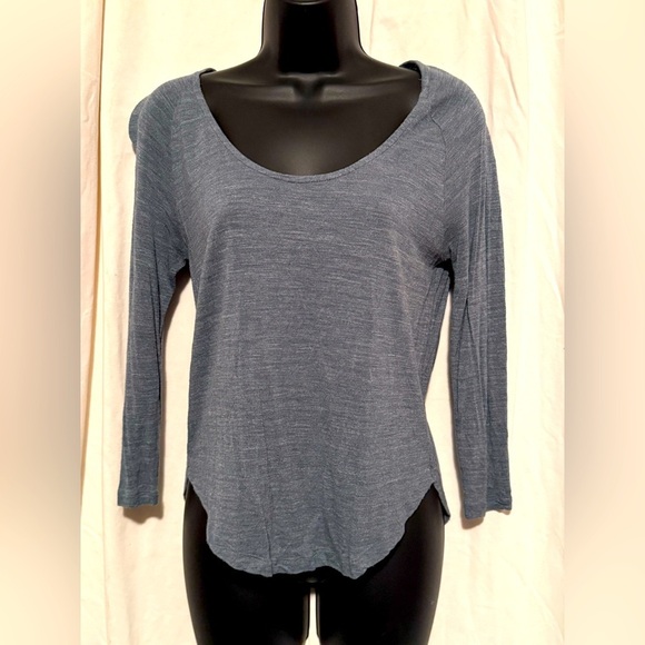 Madewell Viscose Gray Scoop Neck Lightweight Blouse Womens Sz XS - Picture 1 of 5